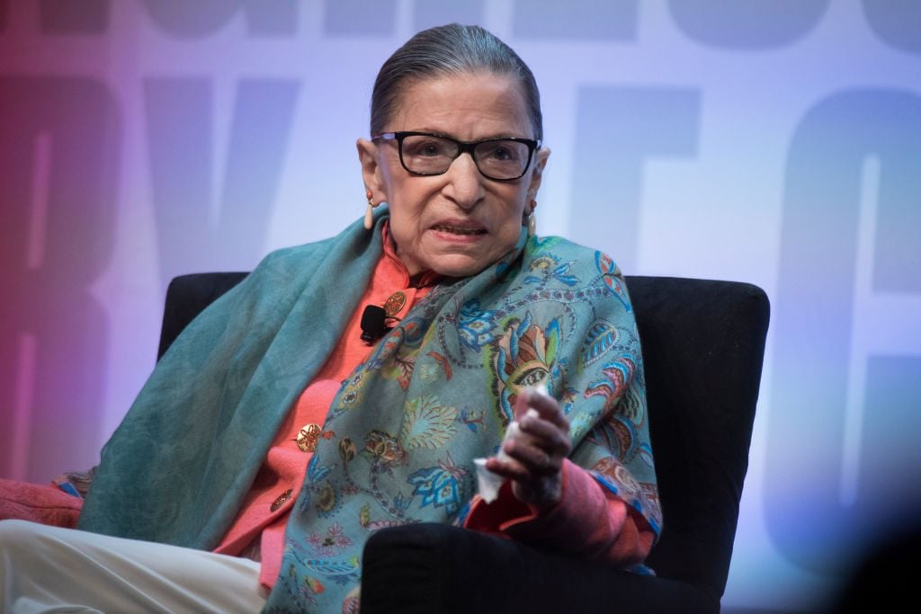 Ruth Bader Ginsburg in 2019. (Photo By Tom Williams/CQ-Roll Call, Inc via Getty Images)
