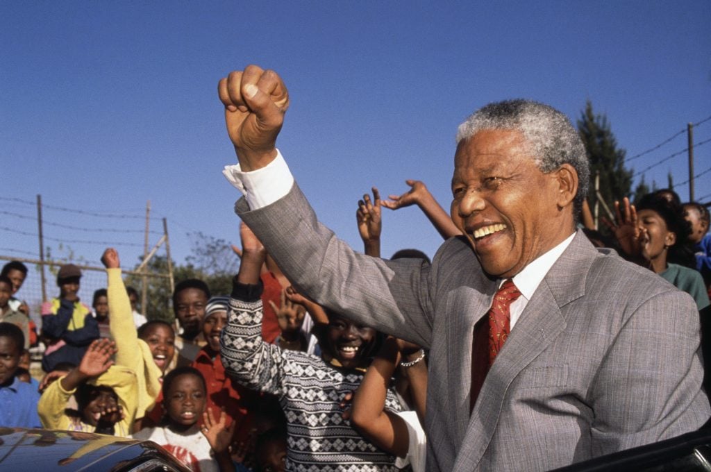 Nelson Mandela. Photo by © Louise Gubb/CORBIS SABA/Corbis via Getty Images.