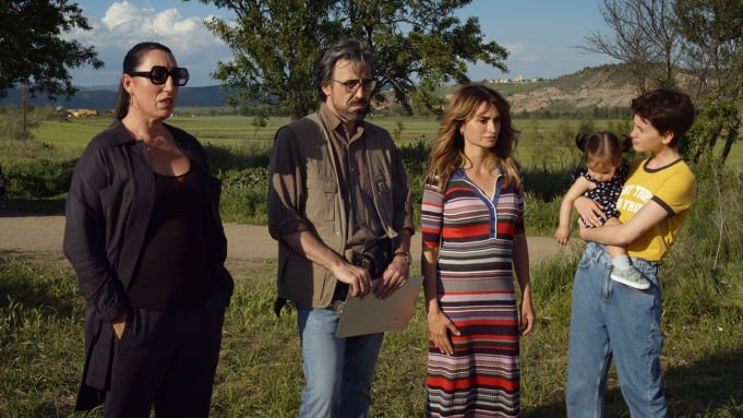 Rossy de Palma, Israel Elejalde, Penélope Cruz and Milena Smit in Pedro Almodóvar's Parallel Mothers. Photo courtesy of Sony Pictures Entertainment Iberia.