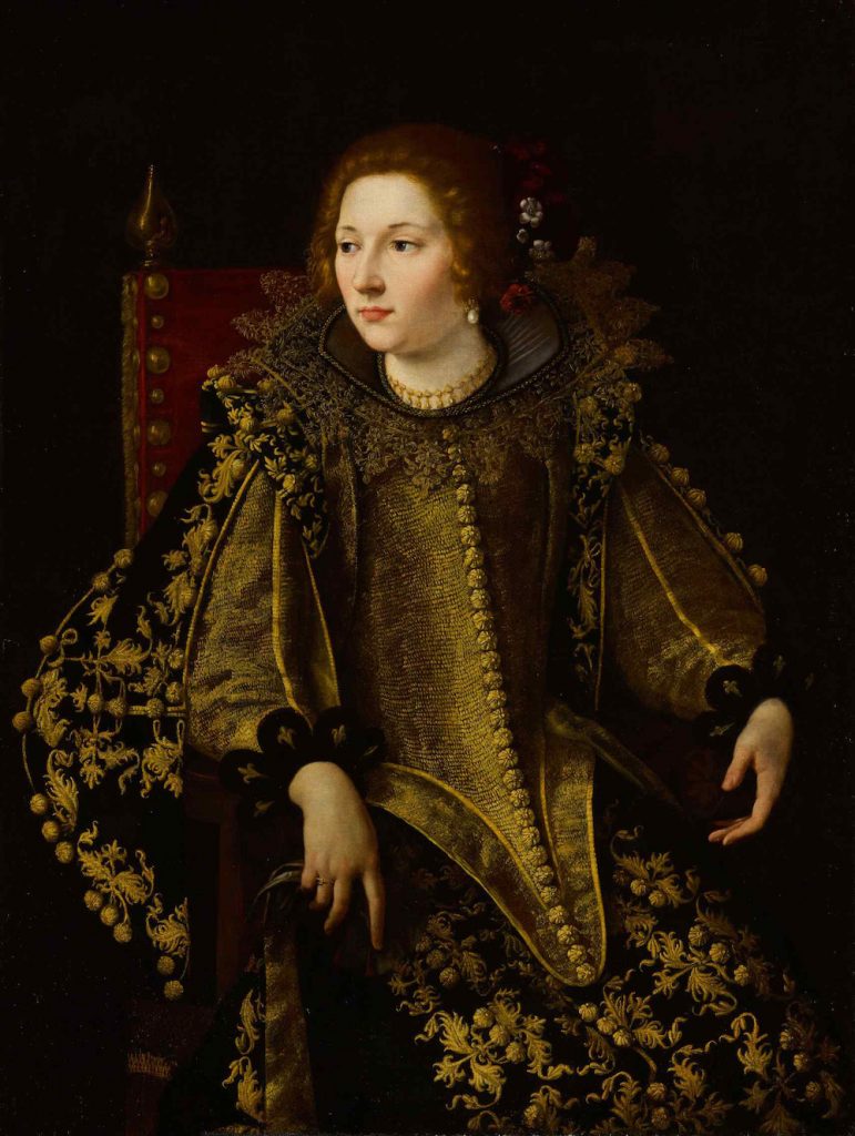  Artemisia Gentileshi, <i>Portrait of a Seated Lady, possibly Principessa di Albano</i>. Image courtesy Sotheby's.