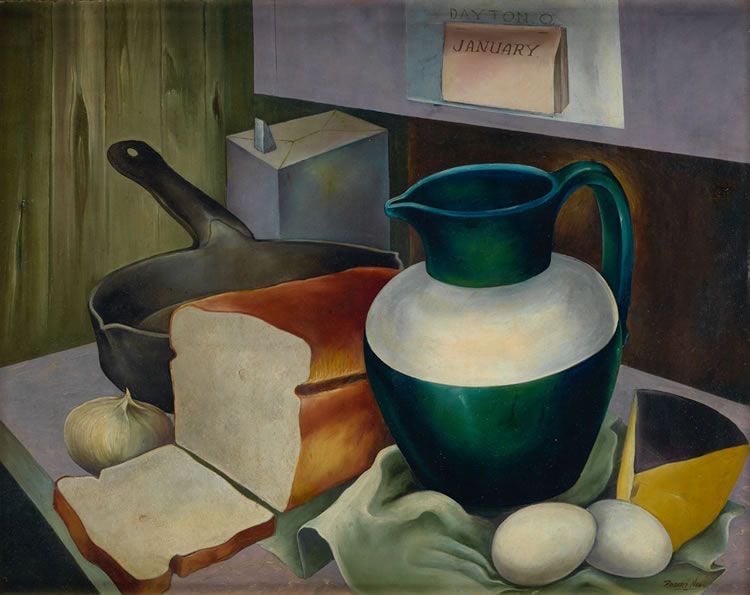 Robert Lee Neal, Kitchen Still Life, Dayton, Ohio, (circa 1940-45). Image courtesy Betty Krulik Fine Art