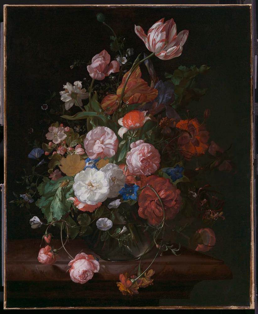 Rachel Ruysch, <i>Still Life with Flowers</i> (1707).