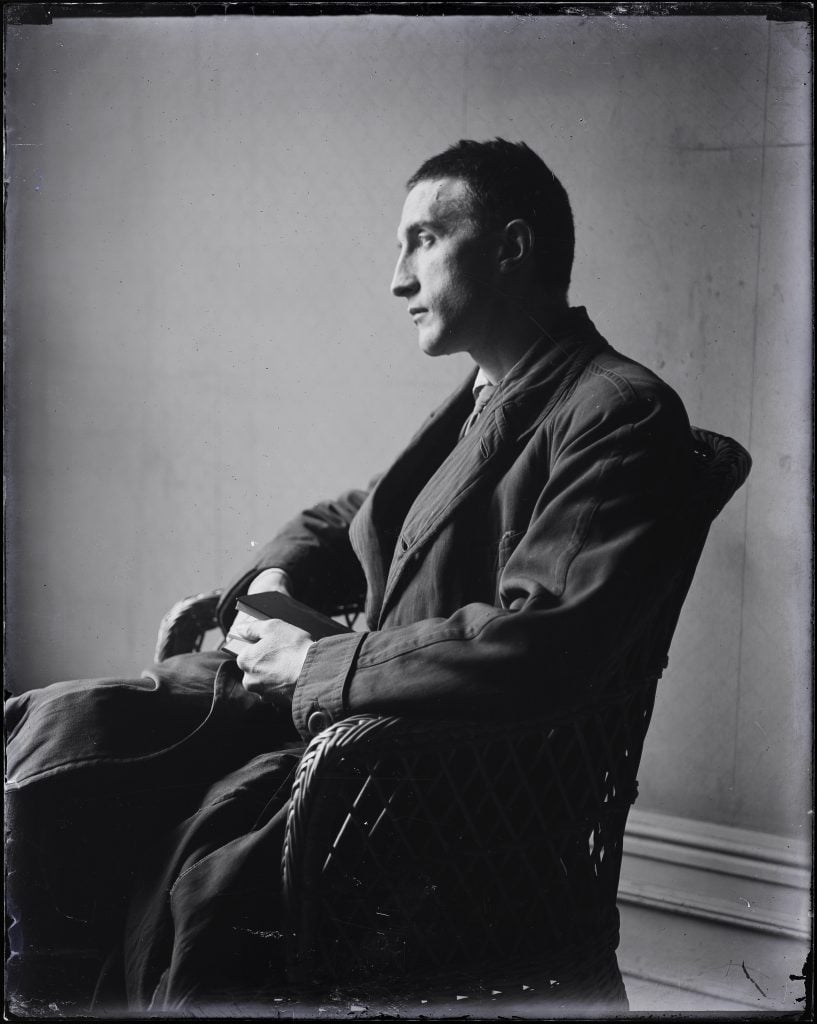 Portrait of Marcel Duchamp by May Ray, around 1919. Courtesy of the Man Ray Trust/Adagp, Paris. © Centre Pompidou.