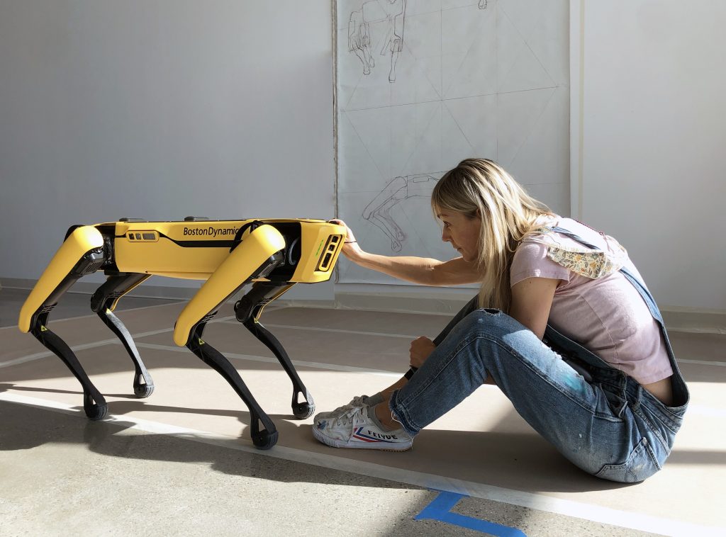 Footpad brochure Bliver til Power in Society Is in the Machine': Why Agnieszka Pilat Teamed Up With a  Robo Dog Named Spot to Paint Our New Tech Overlords