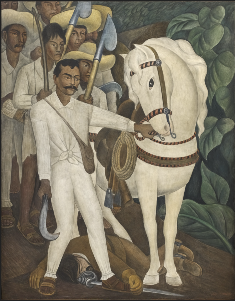 Diego Rivera, <em>Agrarian Leader Zapata</em> (1931). Collection of the Museum of Modern Art.