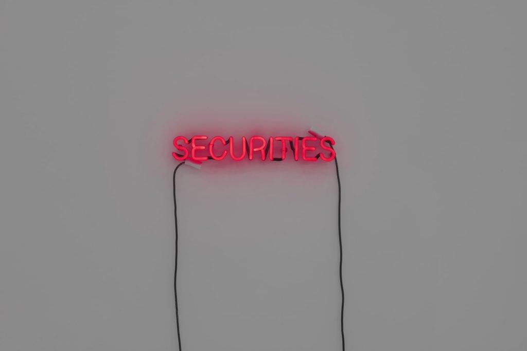 Anne Katrine Senstad, Securities (2021). Courtesy of Yi Gallery.