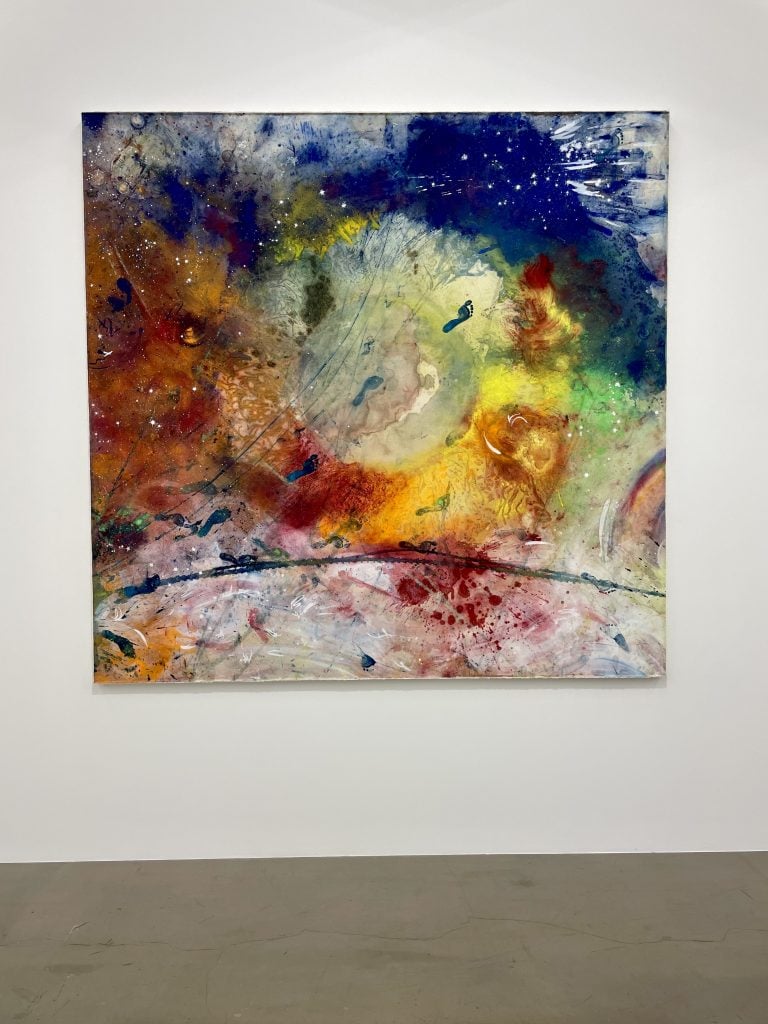 Lucy Dodd at Spruth Magers. Photo: Ivy Shaprio.