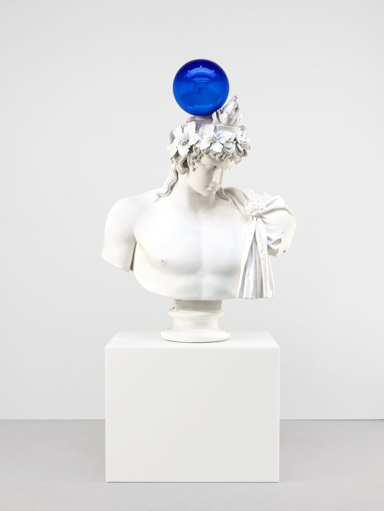 Jeff Koons, <i>Gazing Ball (Antinous-Dionysus)</i> (2013). Courtesy of the artist and Pace.