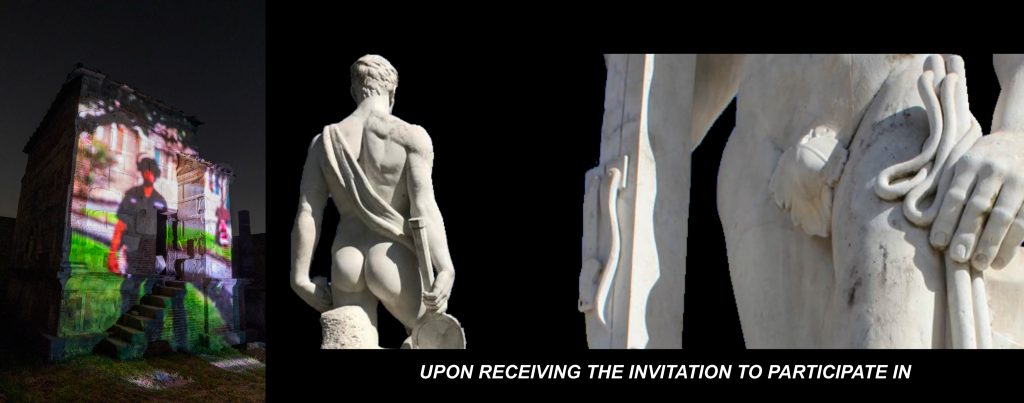 Cassandra Press, <i>A Monument A Ruin</i>, (2022). Video still. Courtesy the Artist. Presented by CIRCA and Pompeii Commitment. Archaeological materials