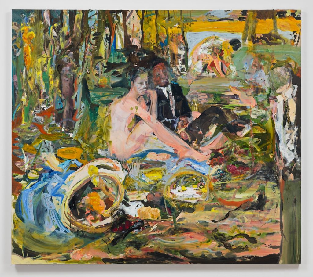 Cecily Brown, <em>Luncheon on the Grass</eM> (2021–22). Photo by Genevieve Hanson, courtesy of the artist. 