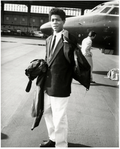 Andy Warhol, Jean-Michel Basquiat and private jet (1983). Courtesy Hedges Projects, Los Angeles. Copyright The Andy Warhol Foundation for the Visual Arts.