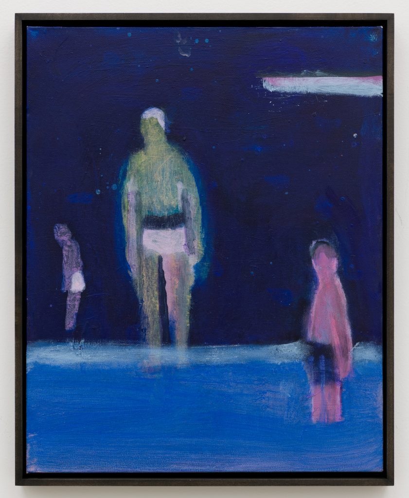 Katherine Bradford, <i>Dark Swim</i> (2021). Image courtesy the artist and Adams and Ollman, Portland, Oregon