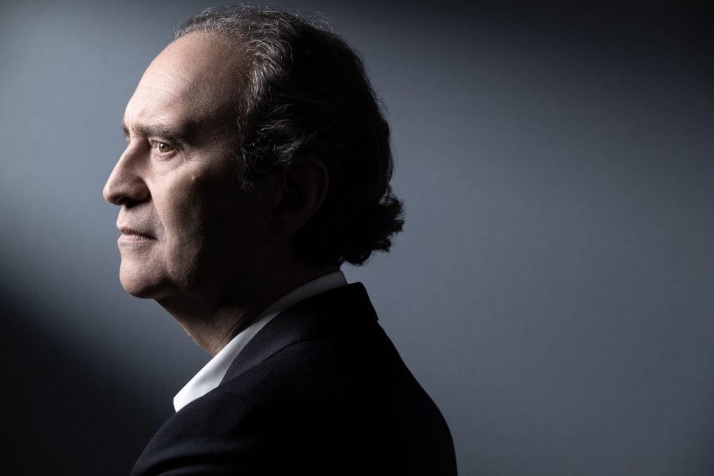 Xavier Niel, founder of French broadband Internet provider Iliad, poses during a photo session in Paris on January 14, 2021. Photo by Joel Saget/AFP via Getty Images.