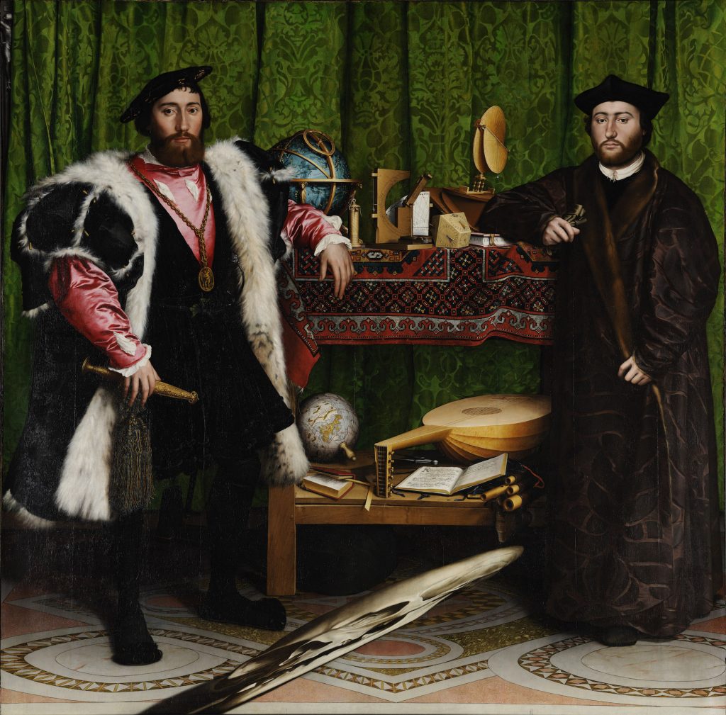 Hans Holbein the Younger, The Ambassadors (1533). Collection of the National Gallery London.