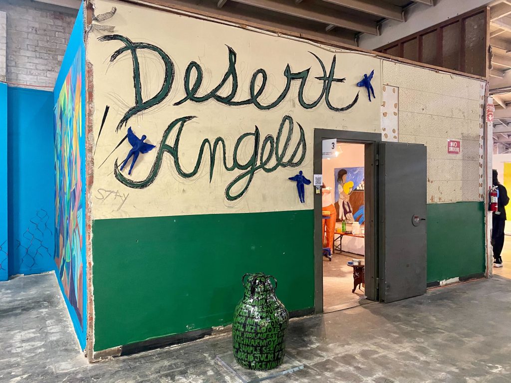 Alia Shawkat and Maria Paz' "Desert Angels" booth at Spring/Break Los Angeles. Photo by Sarah Cascone.