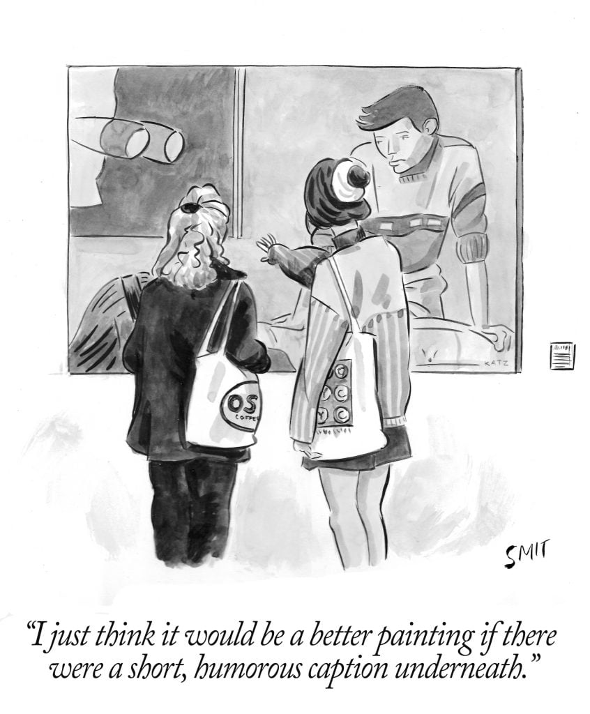 Cartoon by Guy Richards Smit for Artnet News.