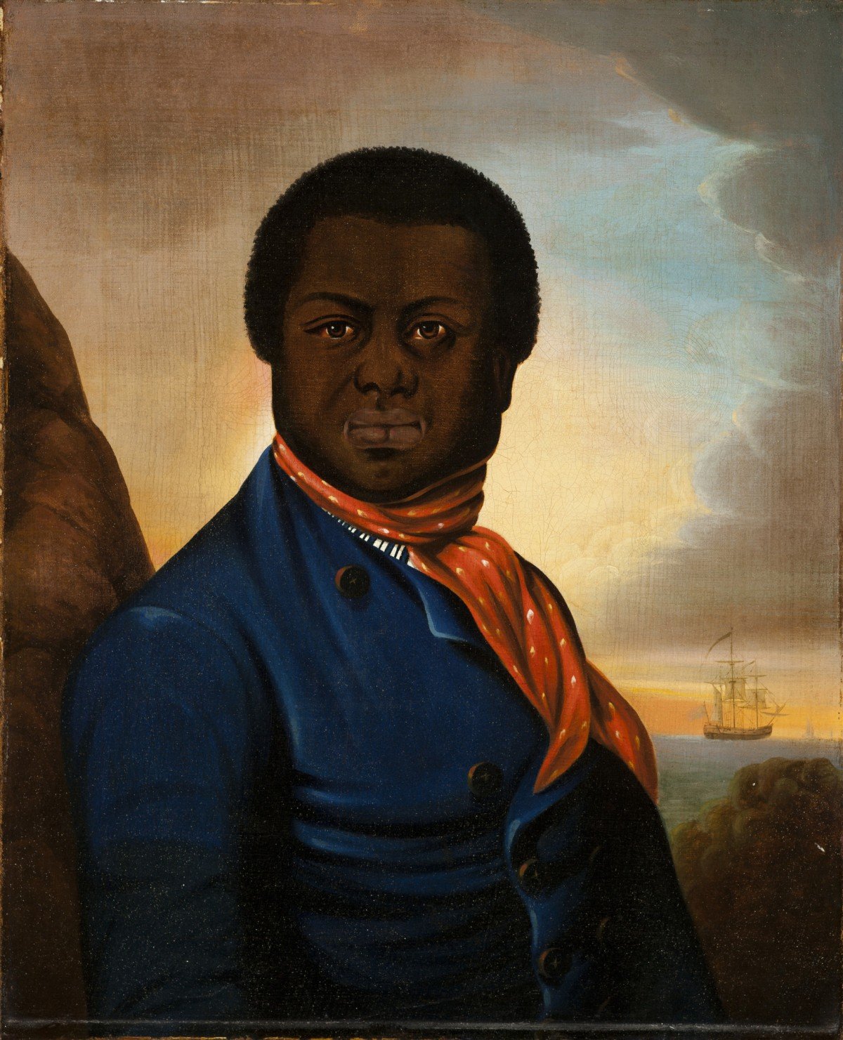 Portrait of a Sailor (Paul Cuffe?), ca. 1800. Collection of the Los Angeles County Museum of Art, purchased with funds provided by Cecile Bartman. Photo ©Museum Associates/LACMA.
