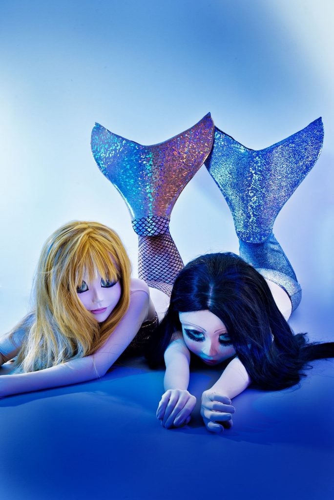 Laurie Simmons, Yellow Hair/Brunette/Mermaids (2014). Courtesy of Salon 94.