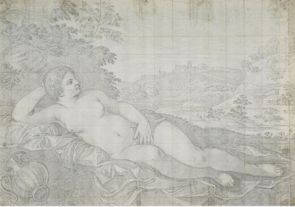 Richard Cooper, Venus Reclining in a Landscape. Copy of a Painting Formerly Attributed to Giovanni Antonio da Pordenone. Collection of the National Galleries of Scotland.
