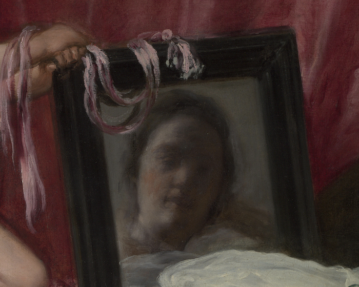 Detail of the Rokeby Venus (c. 1647–51) by Diego Velázquez.
