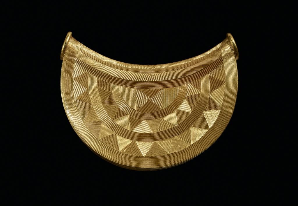 Bronze Age Shropshire sun pendant (1000–800 BC). Photo ©the Trustees of the British Museum.