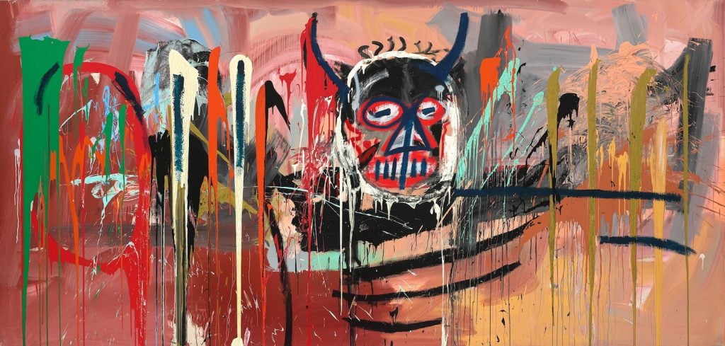 Jean-Michel Basquiat, Untitled (1982). Image courtesy Phillips.