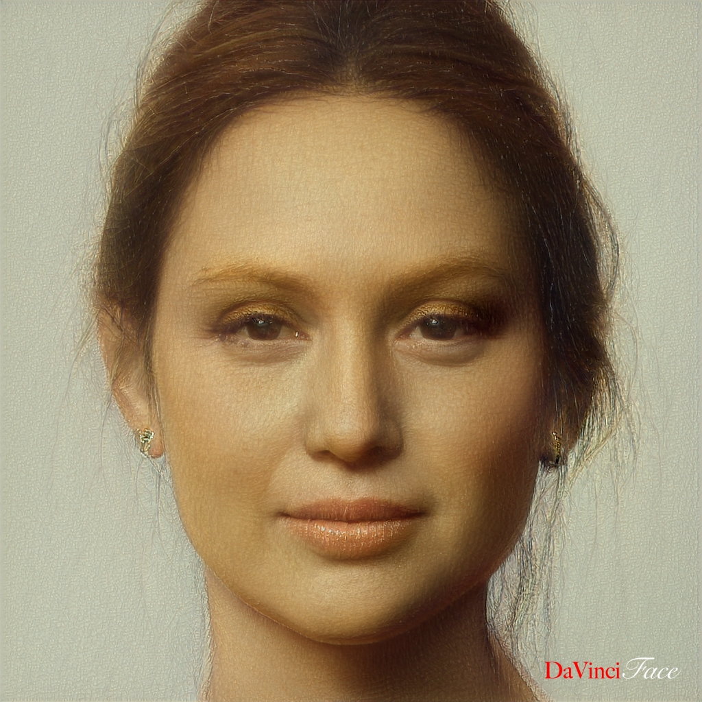 Jennifer Lawrence with Da Vinci Face.