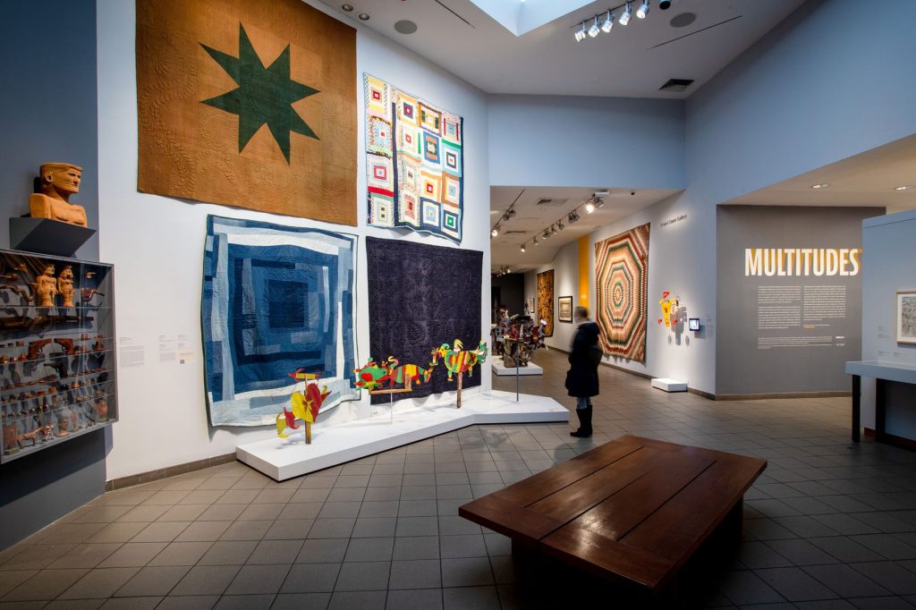 Installation view of "Multitudes" at the American Folk Art Museum. Photo courtesy of the American Folk Art Museum, New York. 