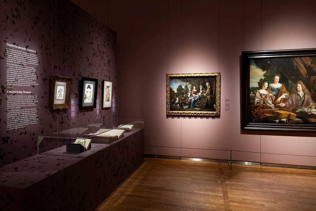 Installation view, "In Full Bloom" at the Mauritshuis, The Hague.