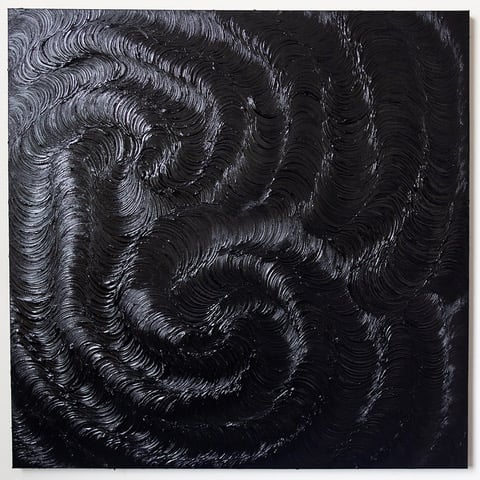 Ashanté Kindle, Soft ripples into velvet waves (2021), currently on view in the exhibition "A Dream Transformed" at the University of Connecticut's Jorgensen Gallery in Storrs. Courtesy of the artist.