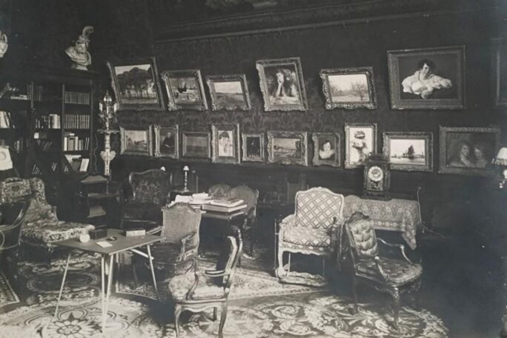 Pauline Baer de Perignon’s great-grandfather Jules Strauss's art collection at his home in Paris. Photo courtesy of Pauline Baer de Perignon.