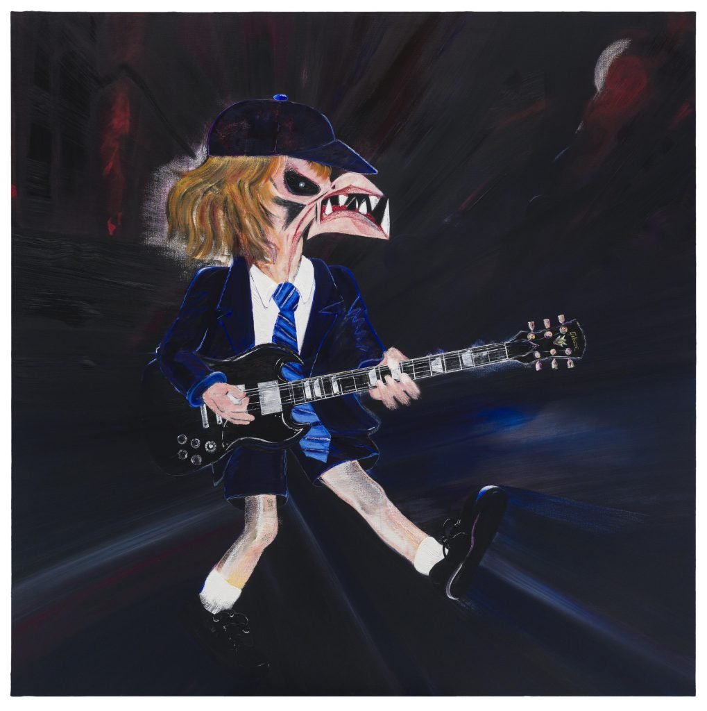 Abdul Vas, Angus Young Power Up (2021). Courtesy of the artist.