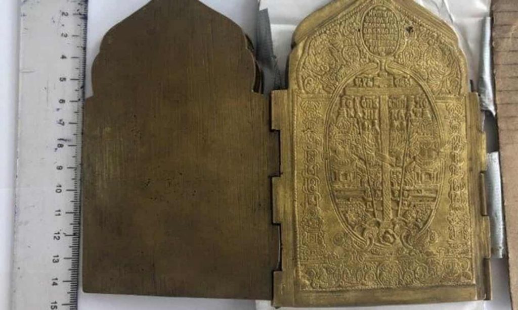 An artifact recovered by Operation Pandora VI, an international effort to combat the illicit trafficking of cultural property.  Photo courtesy of Interpol.