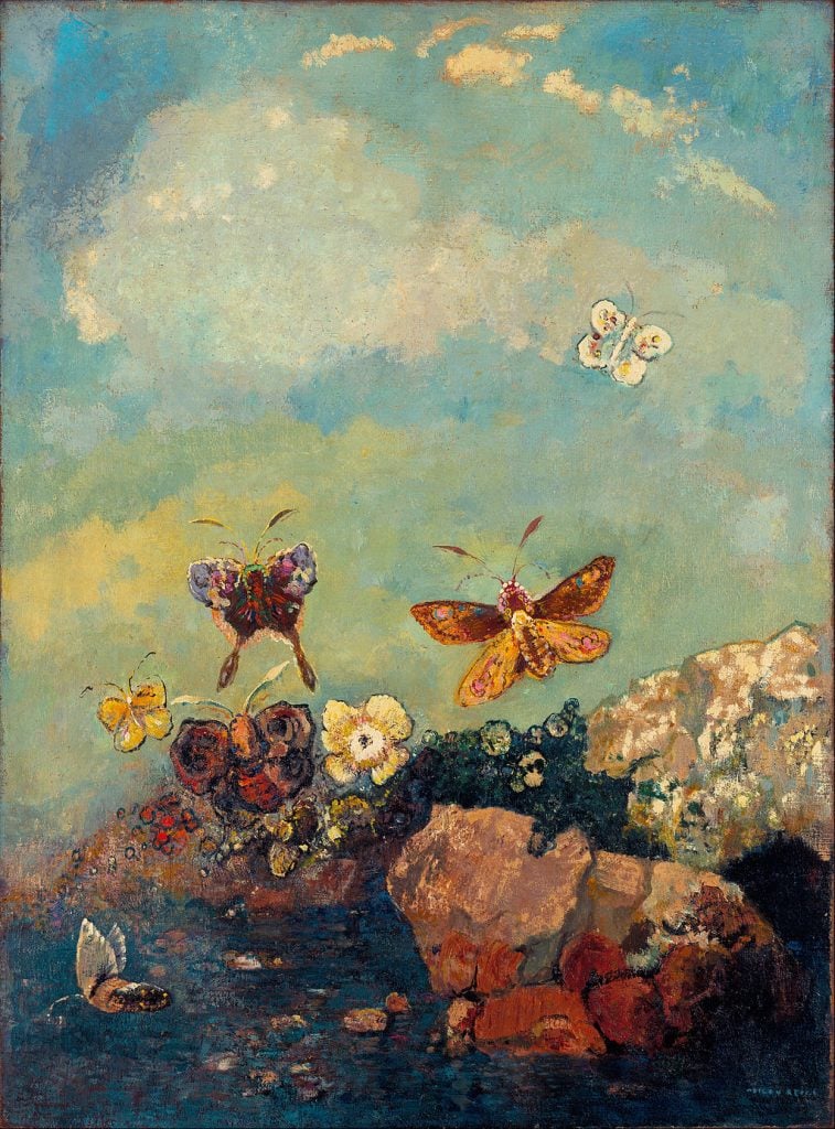 Odilon Redon, Butterflies (1910). Collection of the Museum of Modern Art.