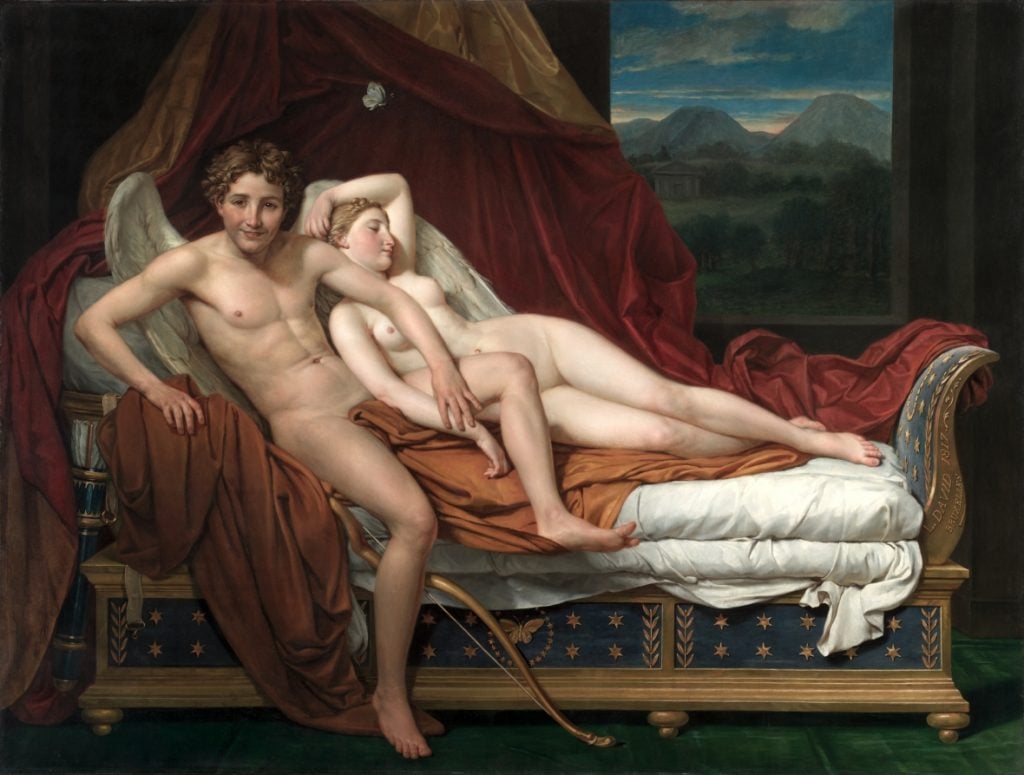 Jacques-Louis David, Cupid and Psyche (1817). Courtesy of the Cleveland Museum of Art.