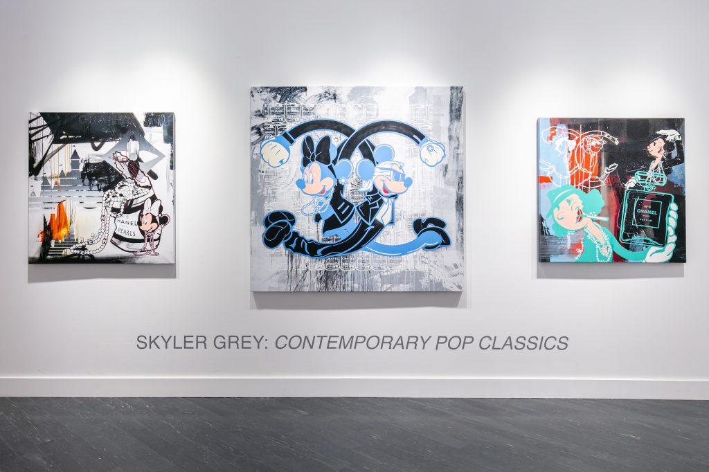 Installation view "Skyler Grey: Contemporary Pop Classics," 2022. Courtesy of Avant Gallery West Palm Spring.