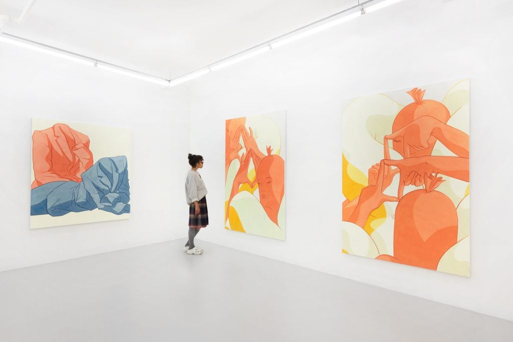 A view of the 2021 exhibition "Ivy Haldeman: Twice" at Downs & Ross, New York. Photo: Phoebe D’Heurle; courtesy of the artist and the gallery.