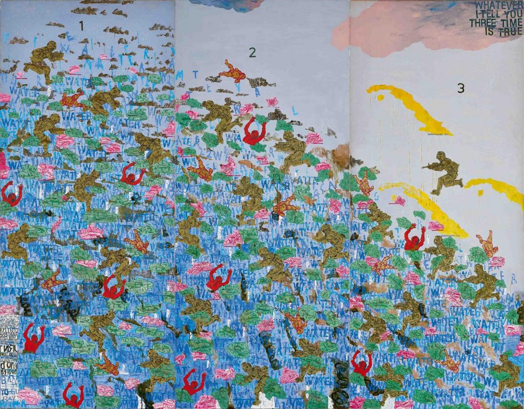 Arpita Singh, <i>My Lily Pond </i>(2009). Courtesy of Pundole's Auctions.