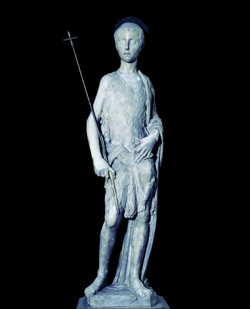 Donatello, <em>Saint John the Baptist of Casa Martelli</em> (ca. 1442). Collection of the Museo Nazionale del Bargello, Florence. Photo by Bruno Bruchi, courtesy of the Ministero della Cultura.