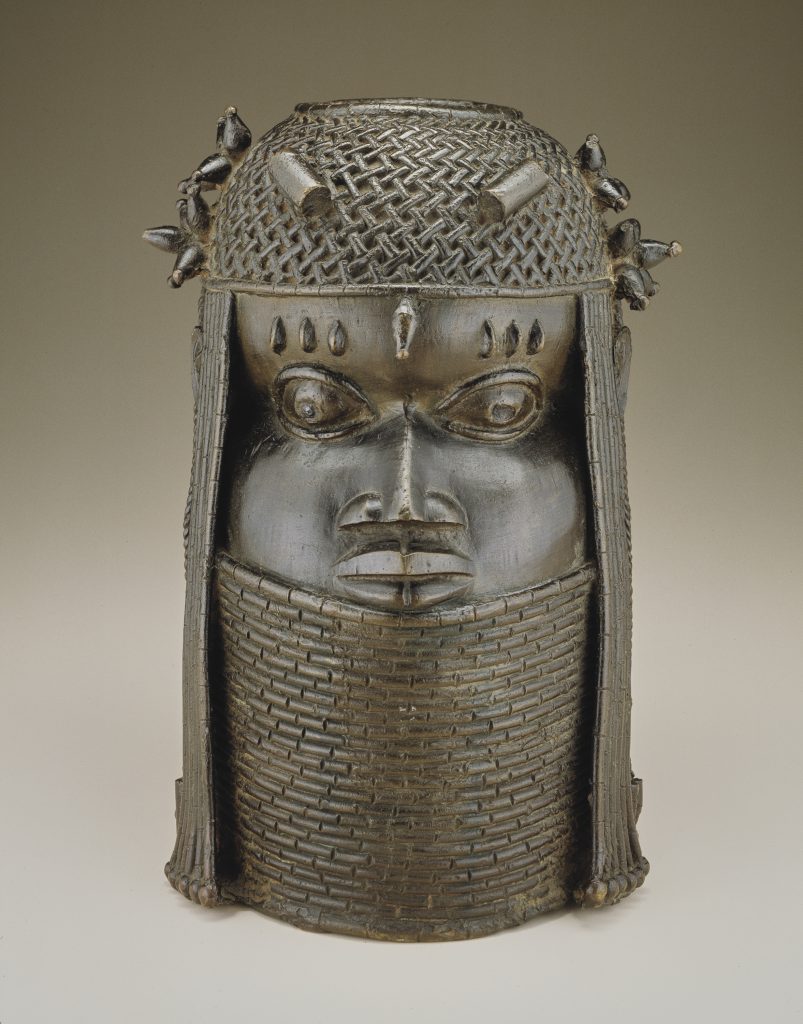 A commemorative head of a king made by an Edo artist in the 18th century. Photo: Franko Khoury. Courtesy of the National Museum of African Art, Smithsonian Institution.