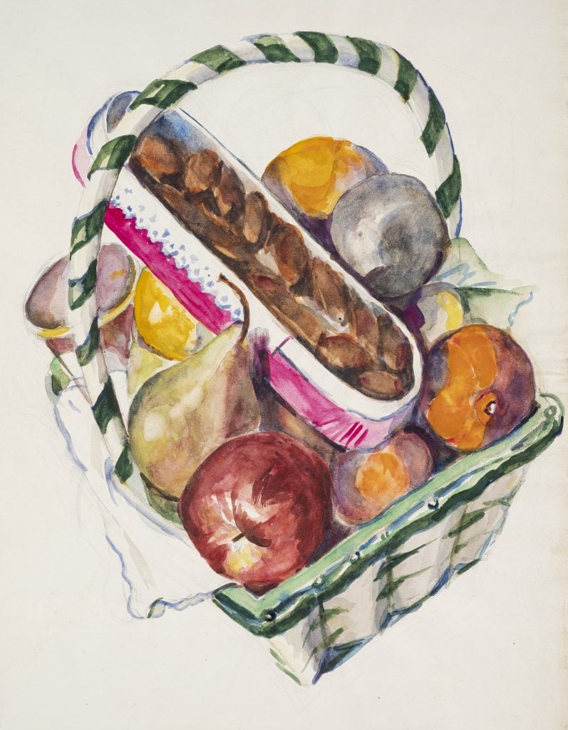 Josephine Nivison Hopper, <em>Basket of Fruit</em>. Photo by Paul Mutino, courtesy of the Edward Hopper House Museum and Study Center, Nyack, New York.