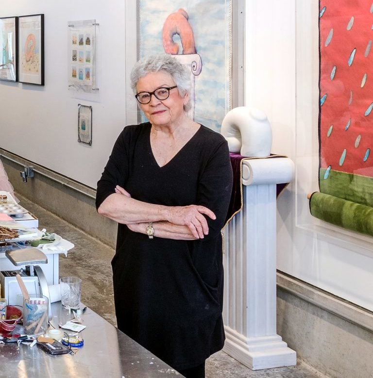 Organizer, curator, and artist Carol Cole Levin. Photo courtesy of Art Table. 