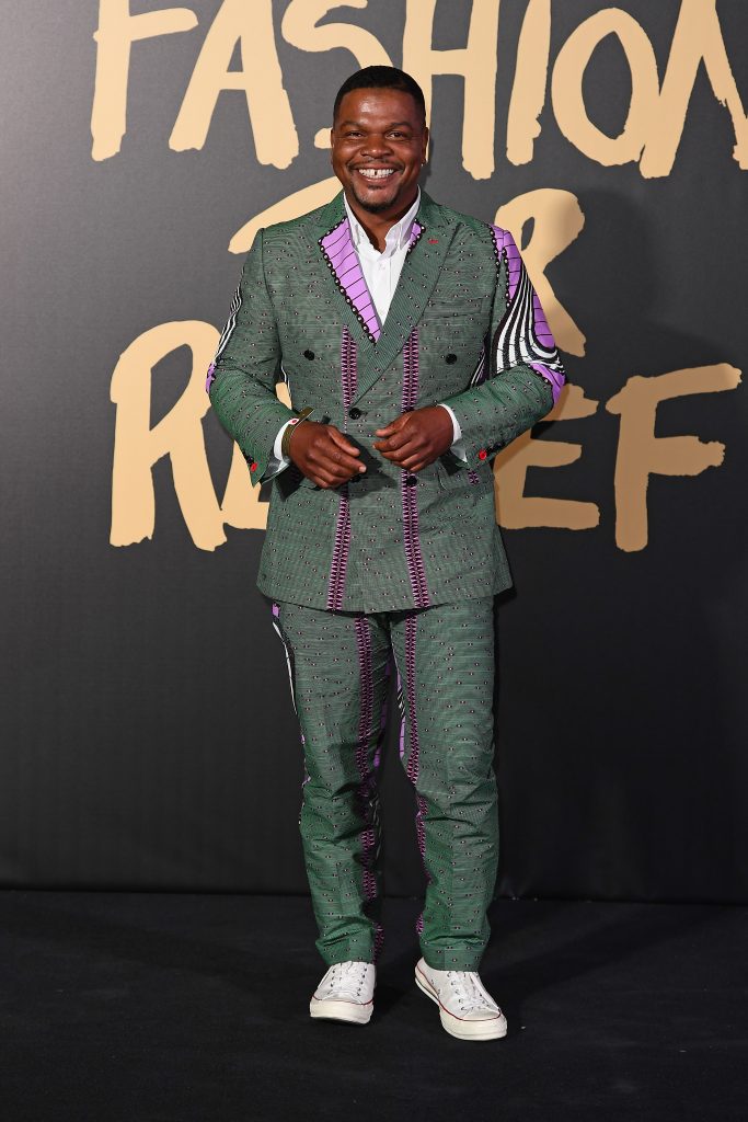 Kehinde Wiley at Fashion for Relief London, 2019. Courtesy of Getty Images/ Jeff Spicer / Stringer.
