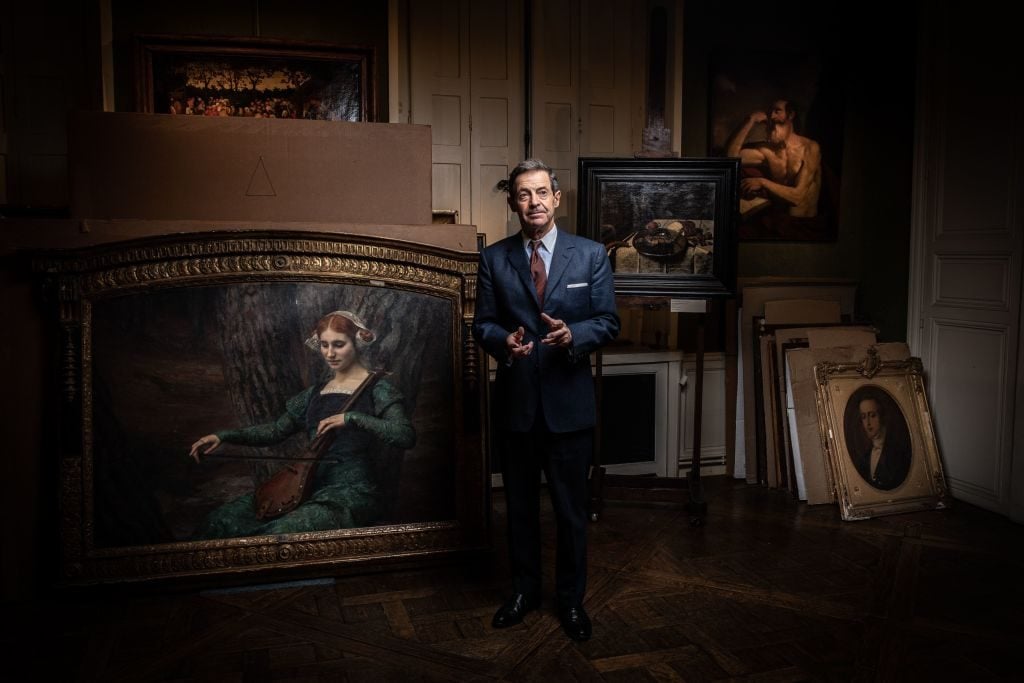 French art expert Eric Turquin on November 18, 2020. Photo by Martin Bureau/AFP via Getty Images.