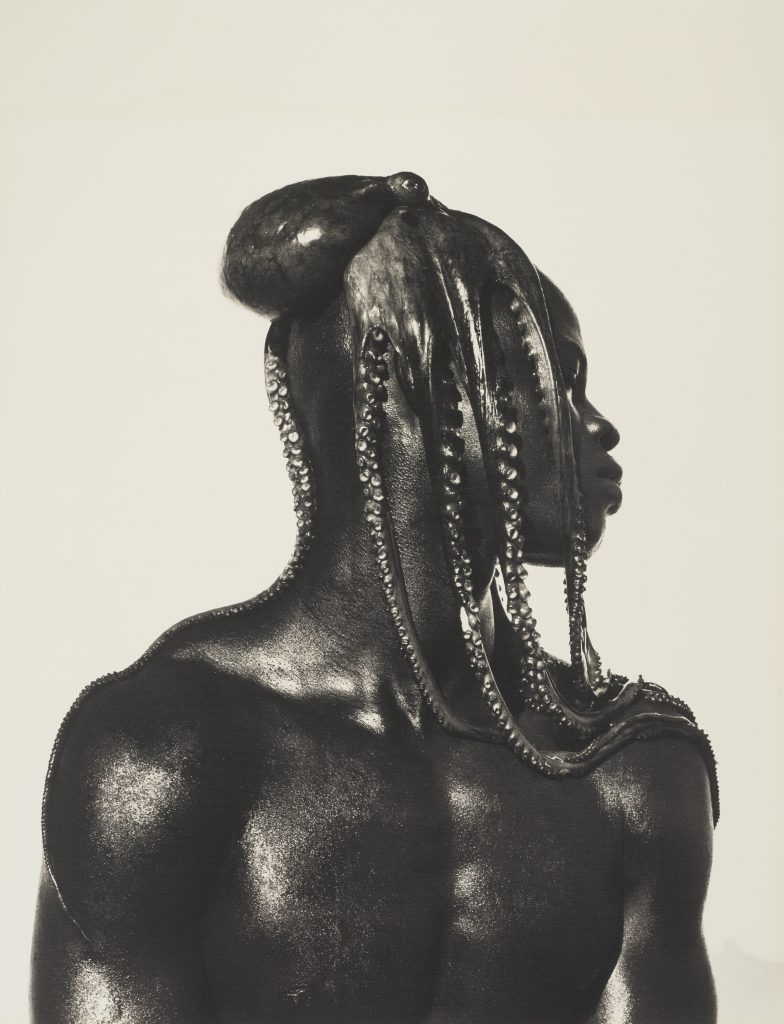 Herb Ritts, <i>Djimon with Octopus Hollywood</i> (1989). Courtesy of Christie's Images, Ltd.