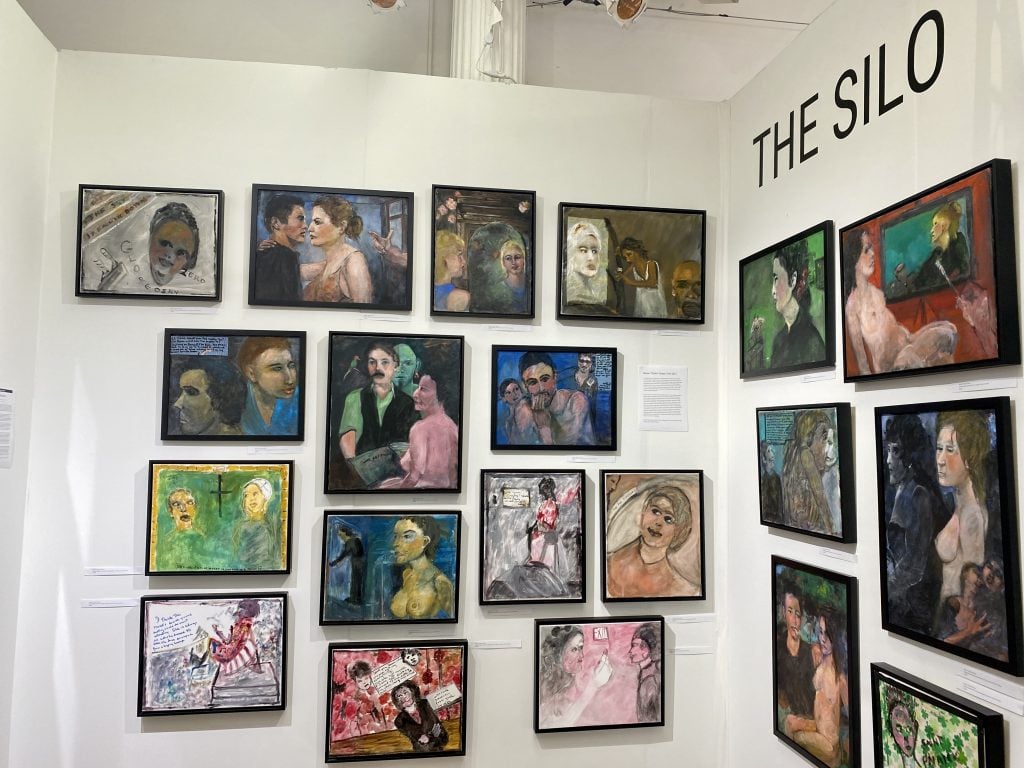 The Silo: Living With Art Gallery in Milanville, Pennsylvania, at New York's Outsider Art Fair. Photo by Sarah Cascone. 