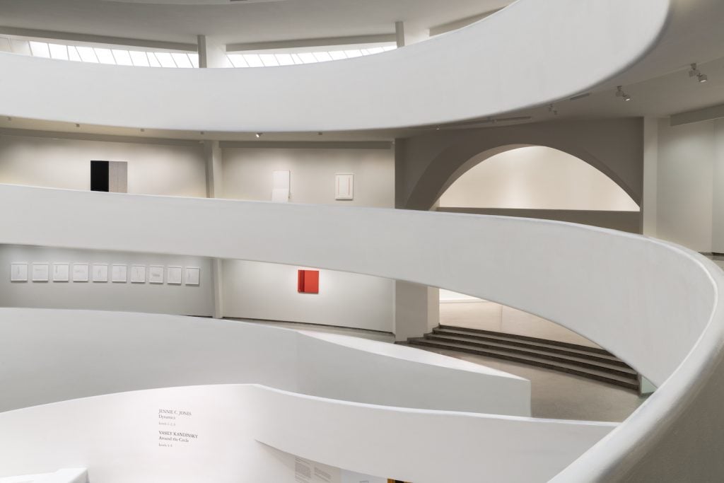 Installation view, "Jennie C. Jones: Dynamics," Solomon R. Guggenheim Museum, February 4, 2021–May 2, 2022. Photo: David Heald. © Solomon R. Guggenheim Foundation, 2022.