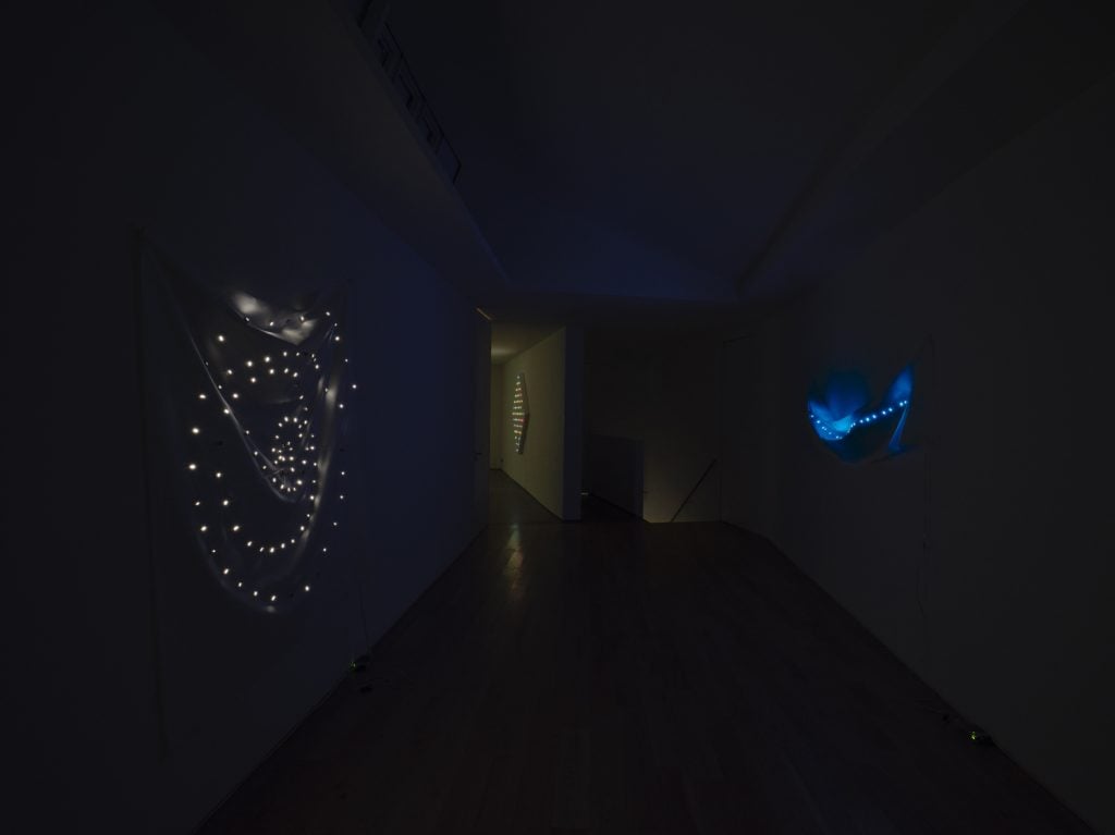 Installation view "Tatsuo Miyajima: Art in You" 2022. Courtesy of Lisson Gallery, London.