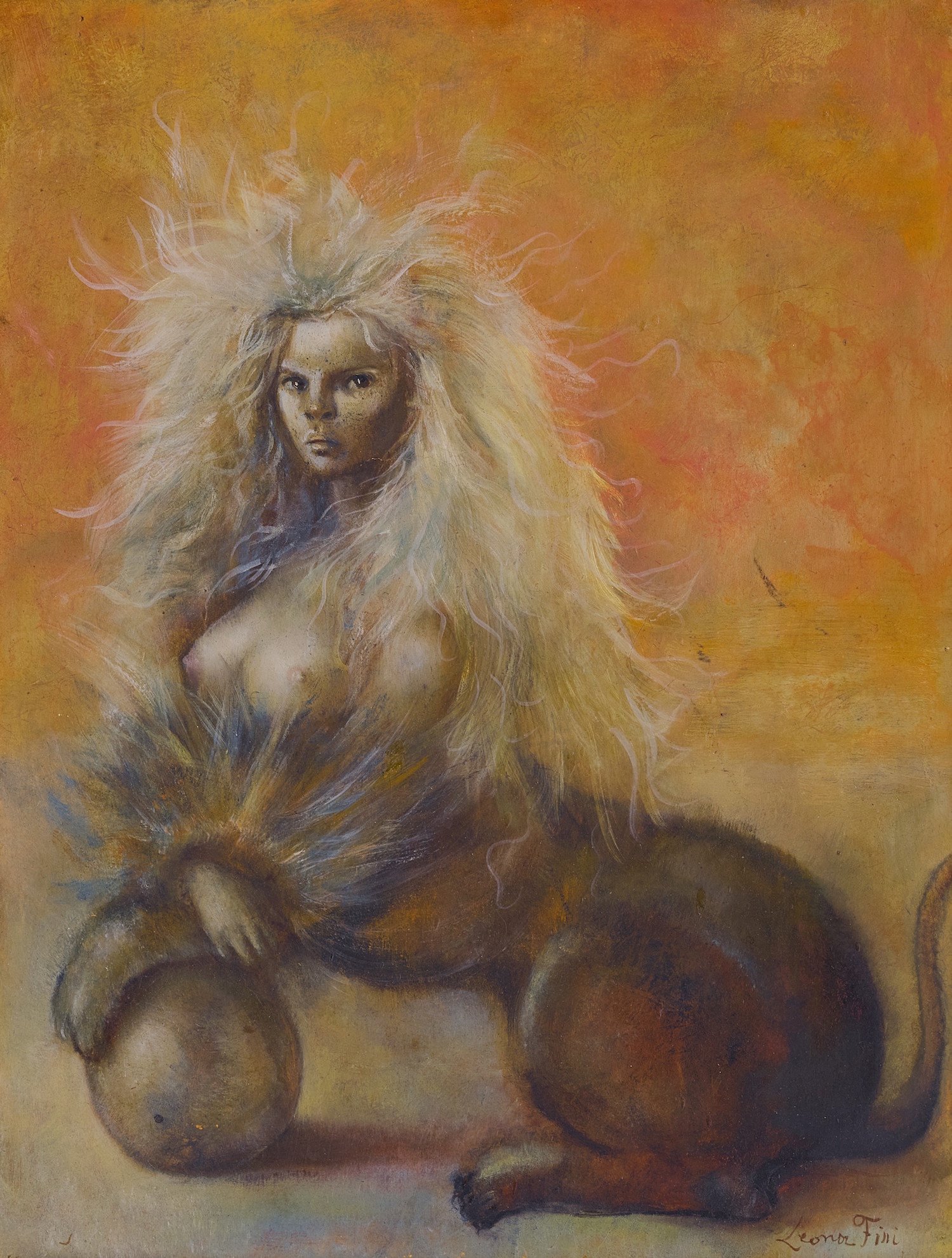 Leonor Fini, Sphinx pour David Barrett (1954). Image courtesy of Sotheby's.