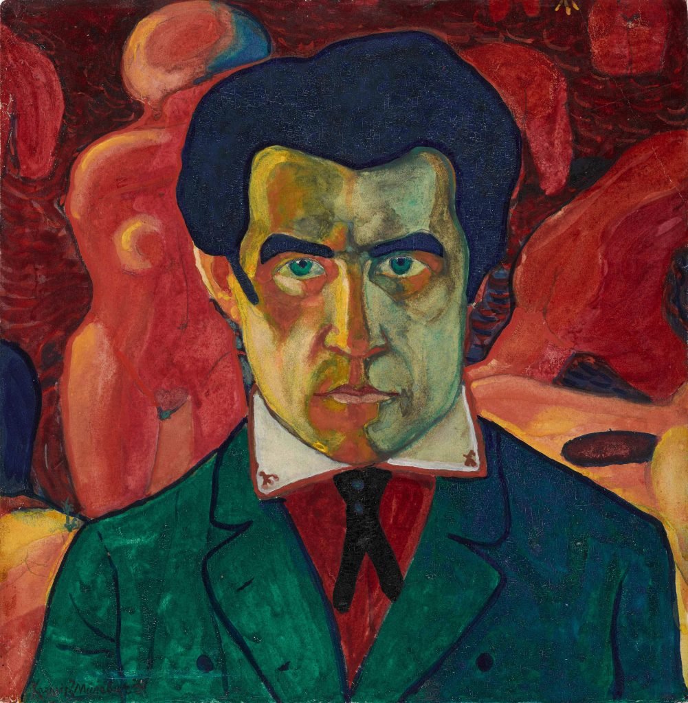 Kazimir Malevich, Self-Portrait (1908 or 1910-1911). Image in Public Domain.